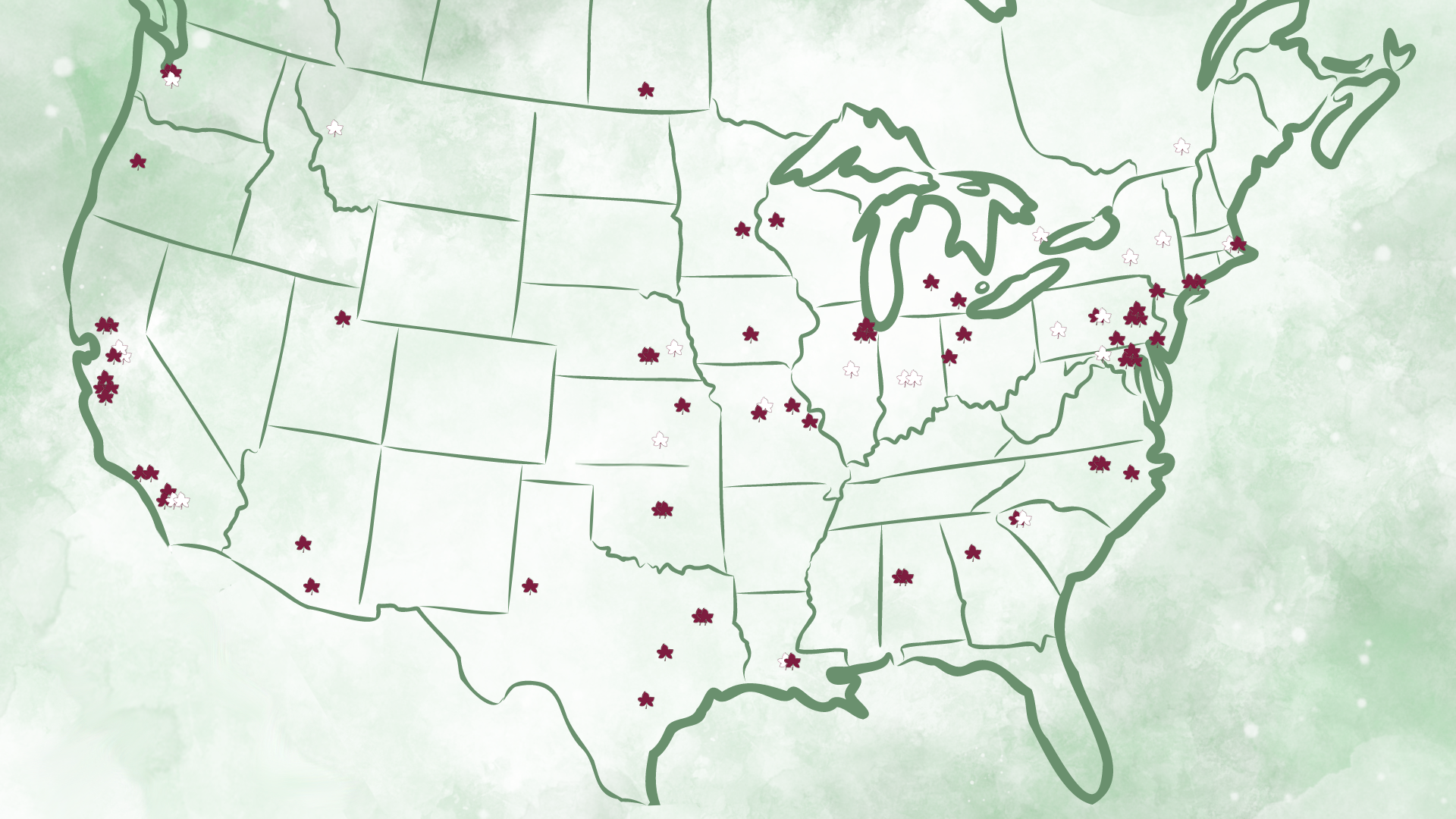 Use this interactive map to learn more about our scholarship recipients!