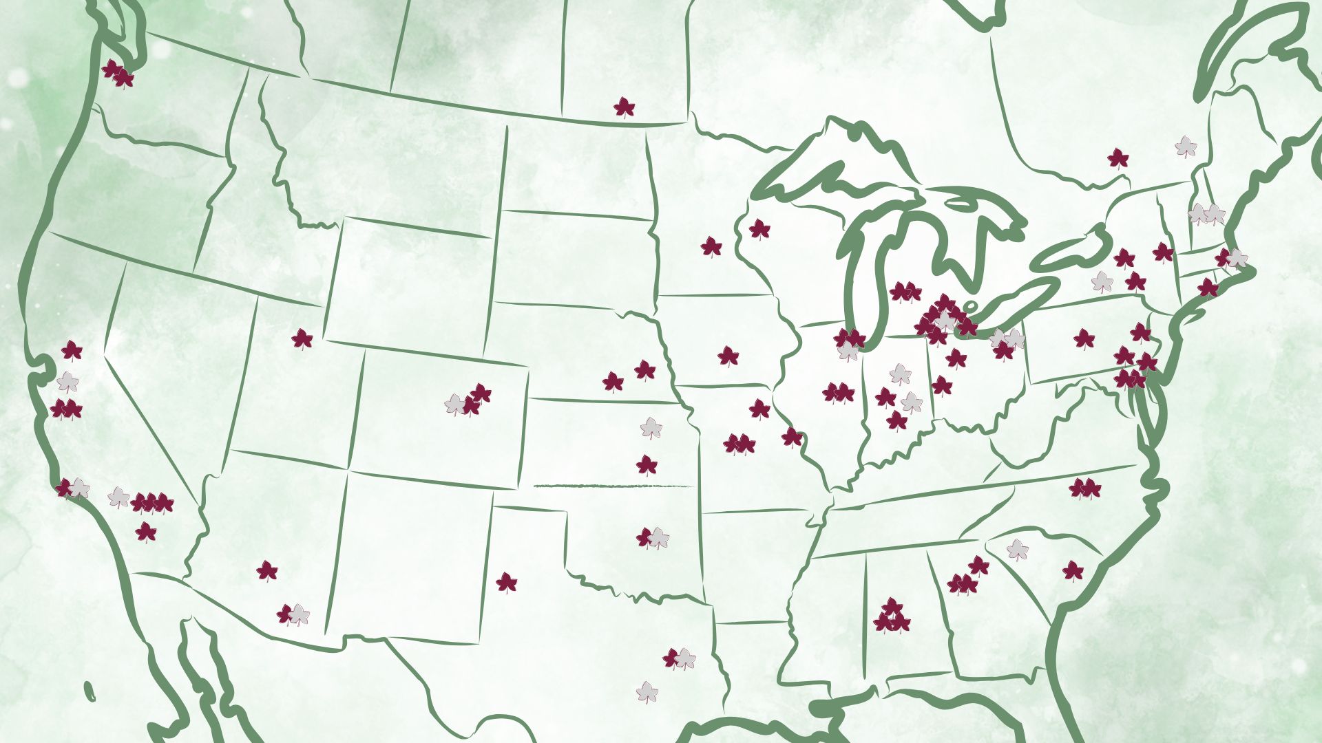 FY26 Scholarship Recipient Map