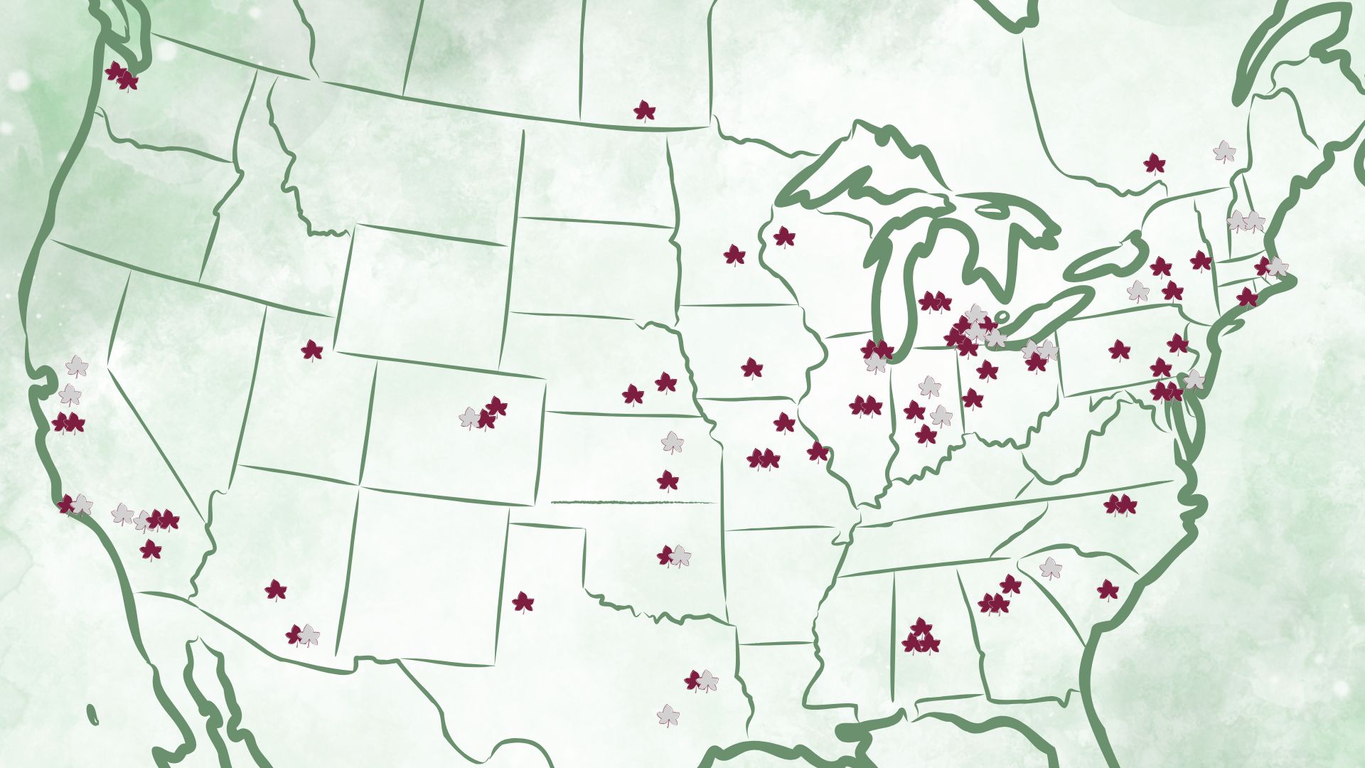 FY26 Scholarship Recipient Map