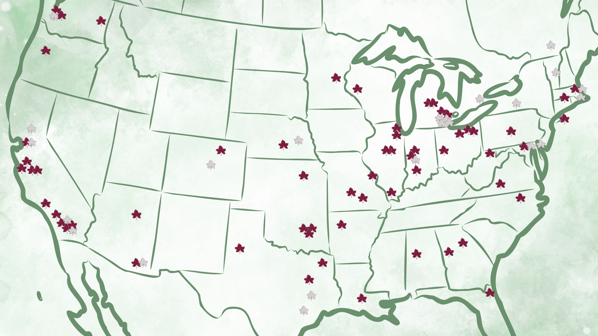 FY27 Scholarship Recipient Map