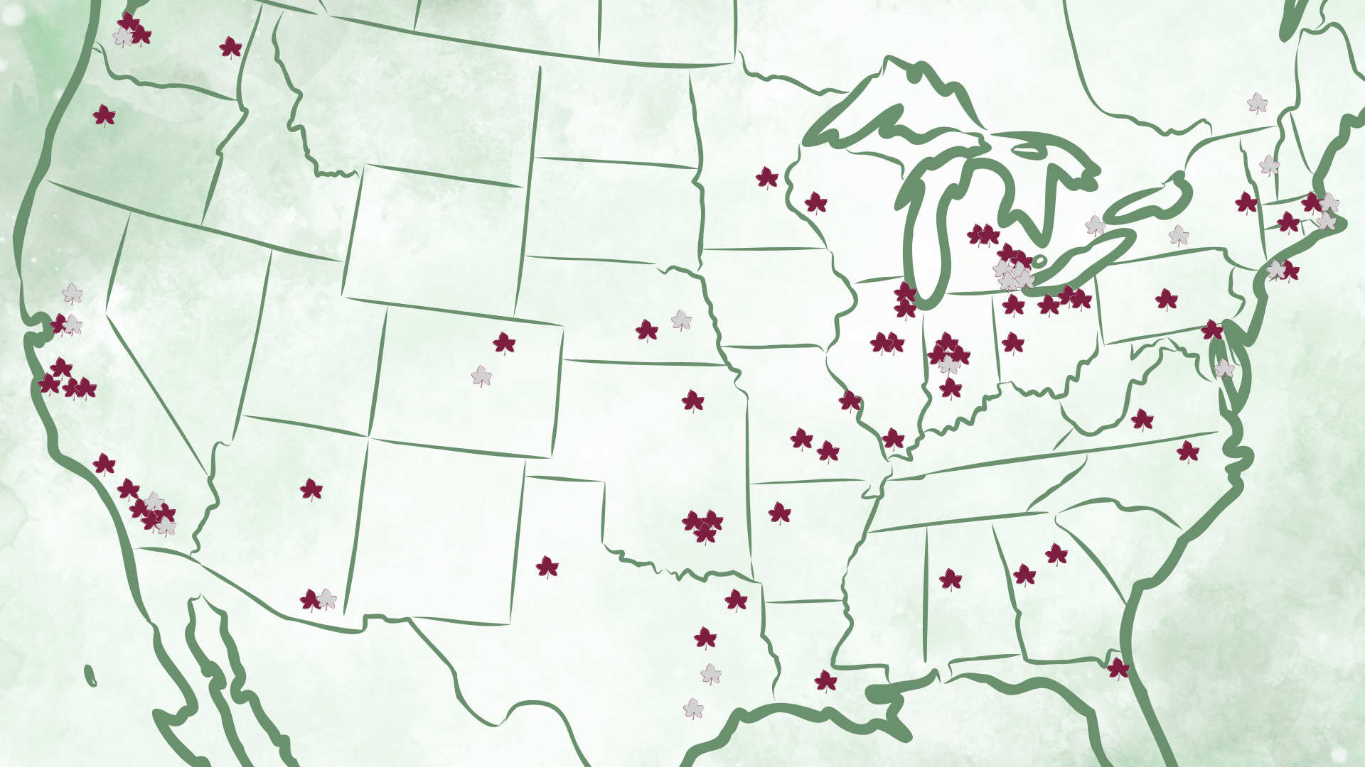 FY27 Scholarship Recipient Map